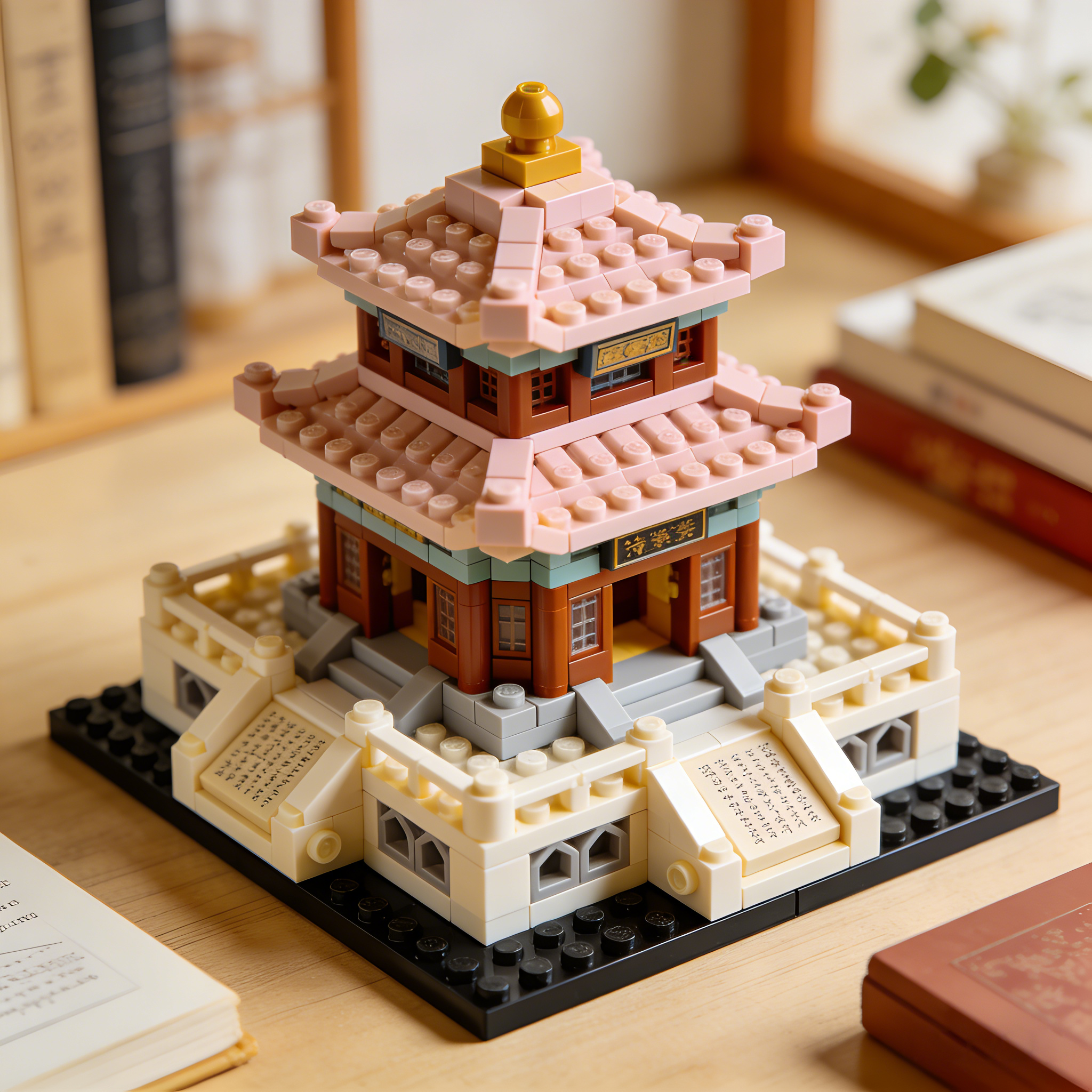 Chinese Pavilion Building Block Set